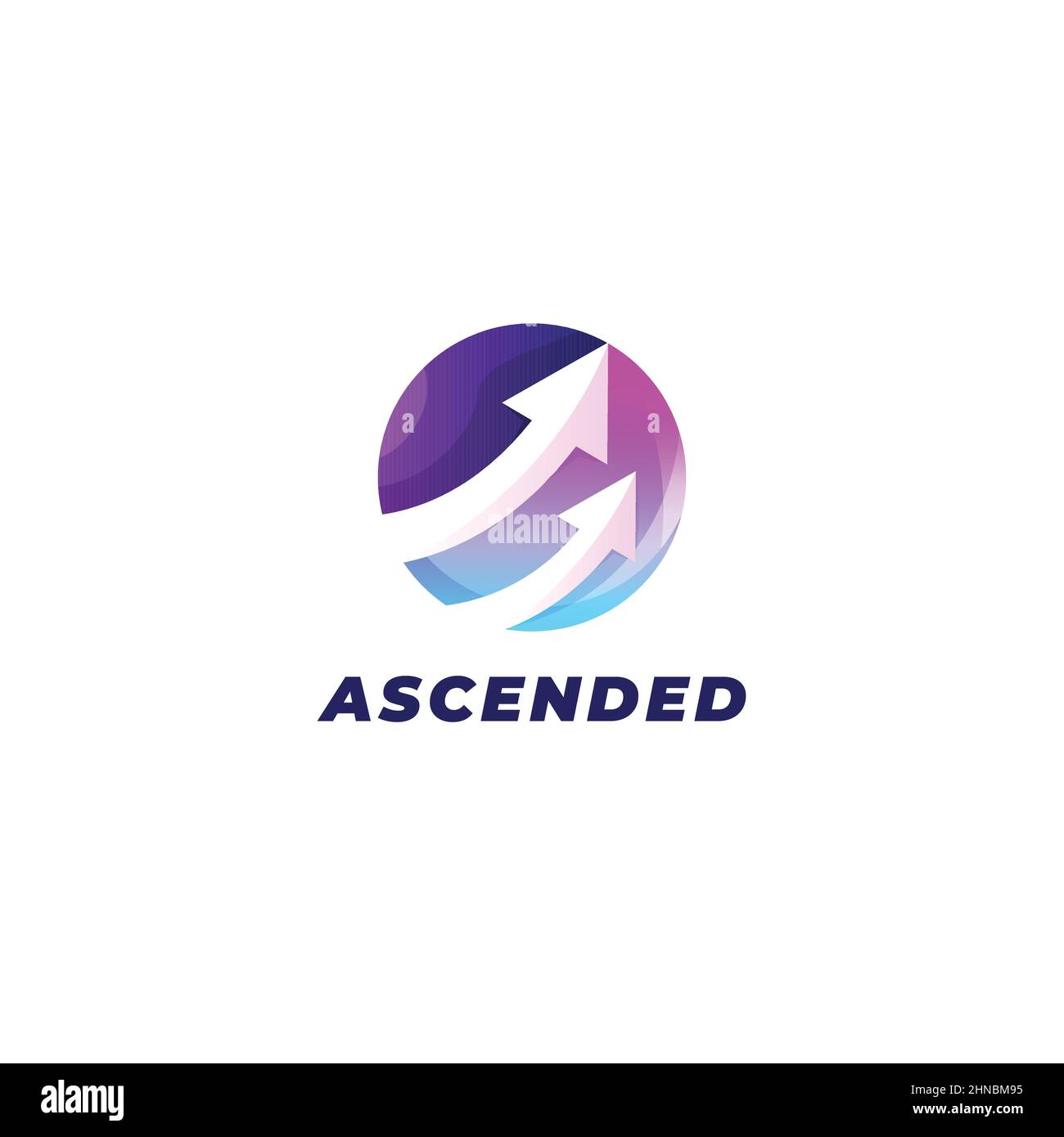 Design-Vorlage Für Abstraktes Arrow Circle Logo Stock Vektor