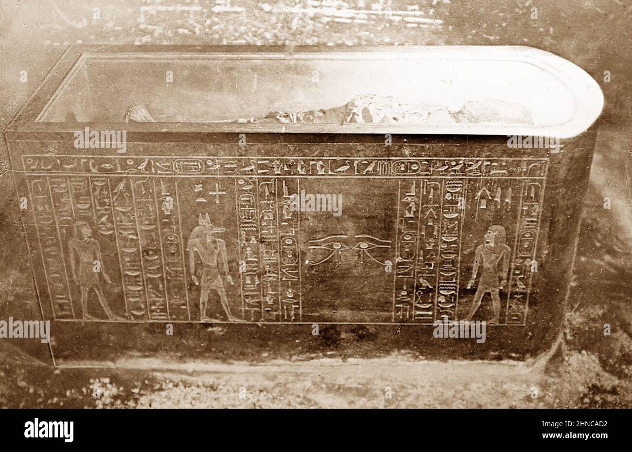 Sarkophag von Ramesses I, Ägypten, viktorianische Periode Stockfoto