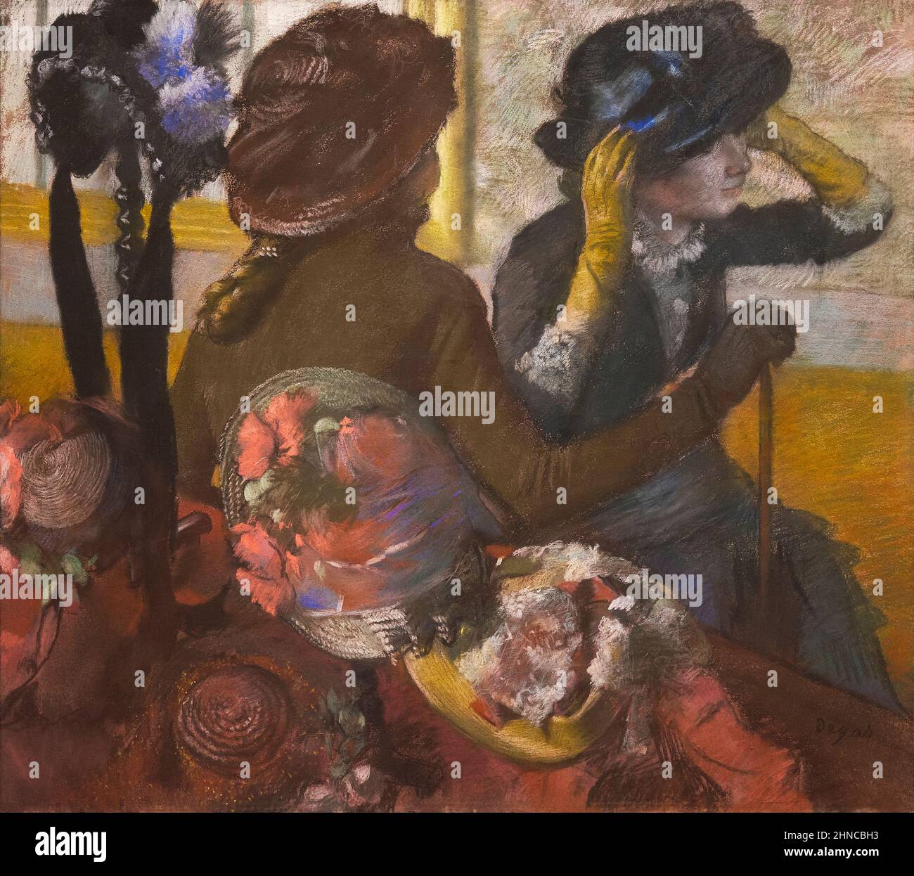 Edgar Degas. Im Milliner's. 1882. Pastell auf Papier. 75,5 x 85,5 cm Stockfoto