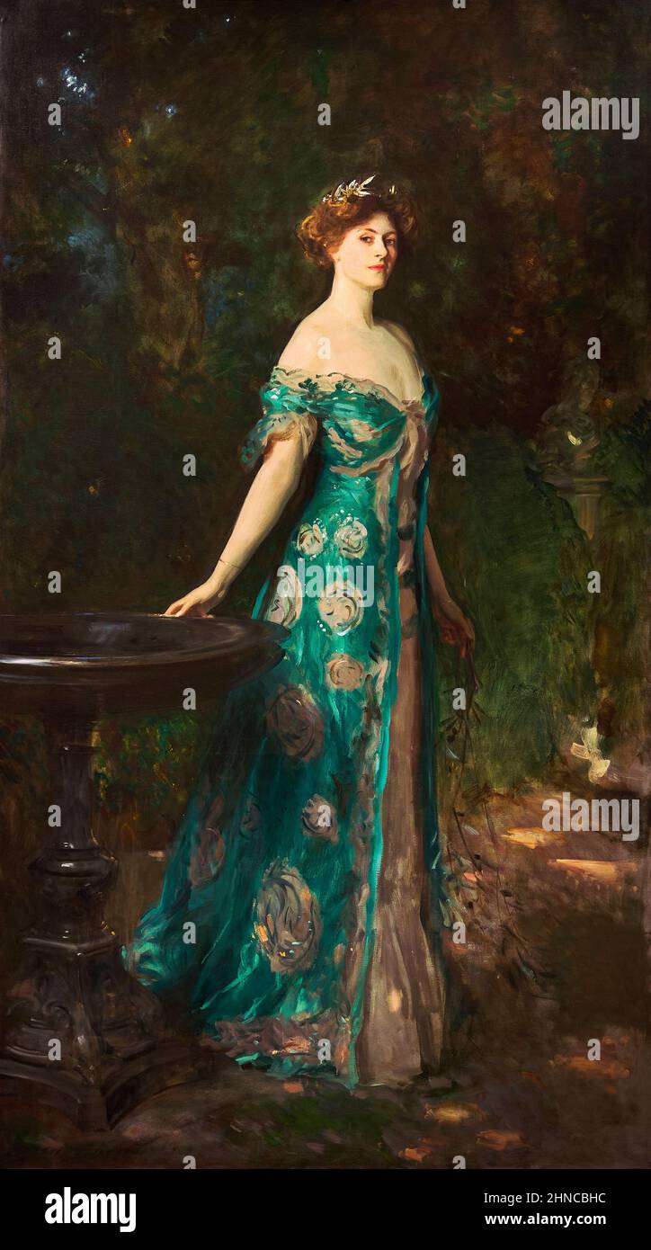 John Singer Sargent. Porträt von Millicent, Herzogin von Sutherland. 1904. Öl auf Leinwand. 254 x 146 cm Stockfoto