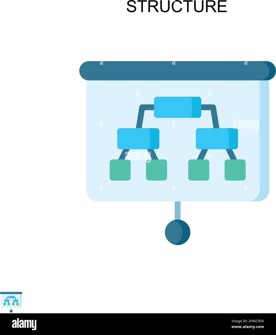 Einfaches Vektorsymbol „Struktur“. Illustration Symbol Design-Vorlage für Web mobile UI-Element. Stock Vektor