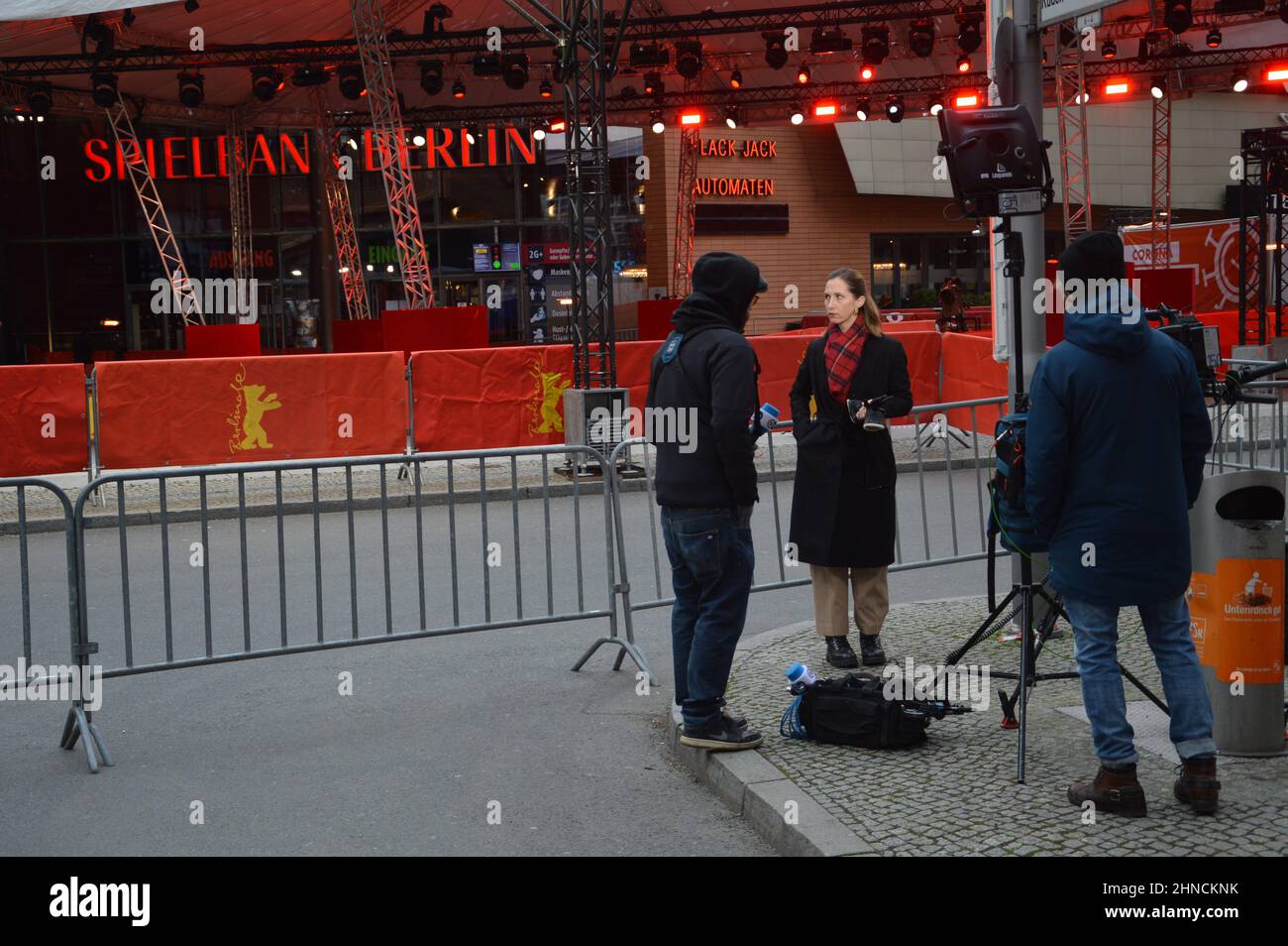 Die Internationalen Filmfestspiele Der Berlinale - 15. Februar 2022. Stockfoto