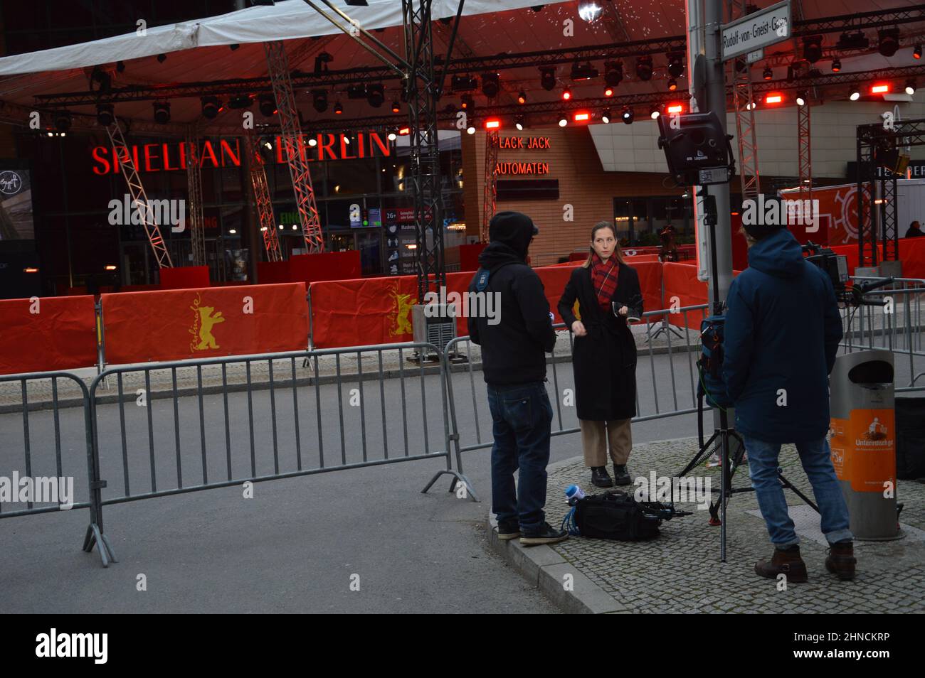 Die Internationalen Filmfestspiele Der Berlinale - 15. Februar 2022. Stockfoto