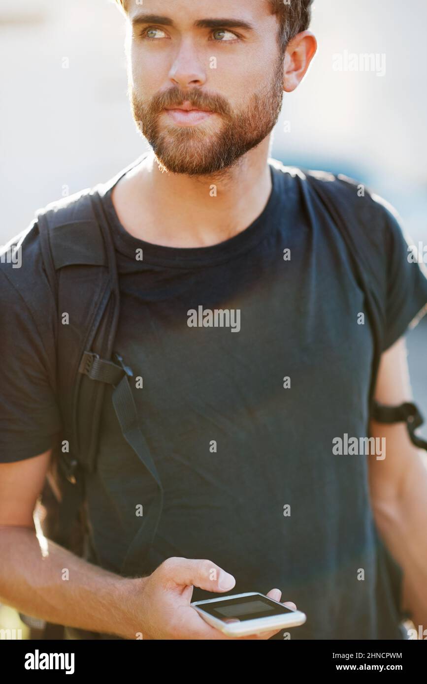 Ich Frage mich, was ich sagen sollte Stockfoto