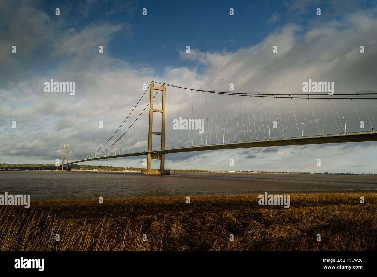 Humber Bridge, Humberside Stockfoto