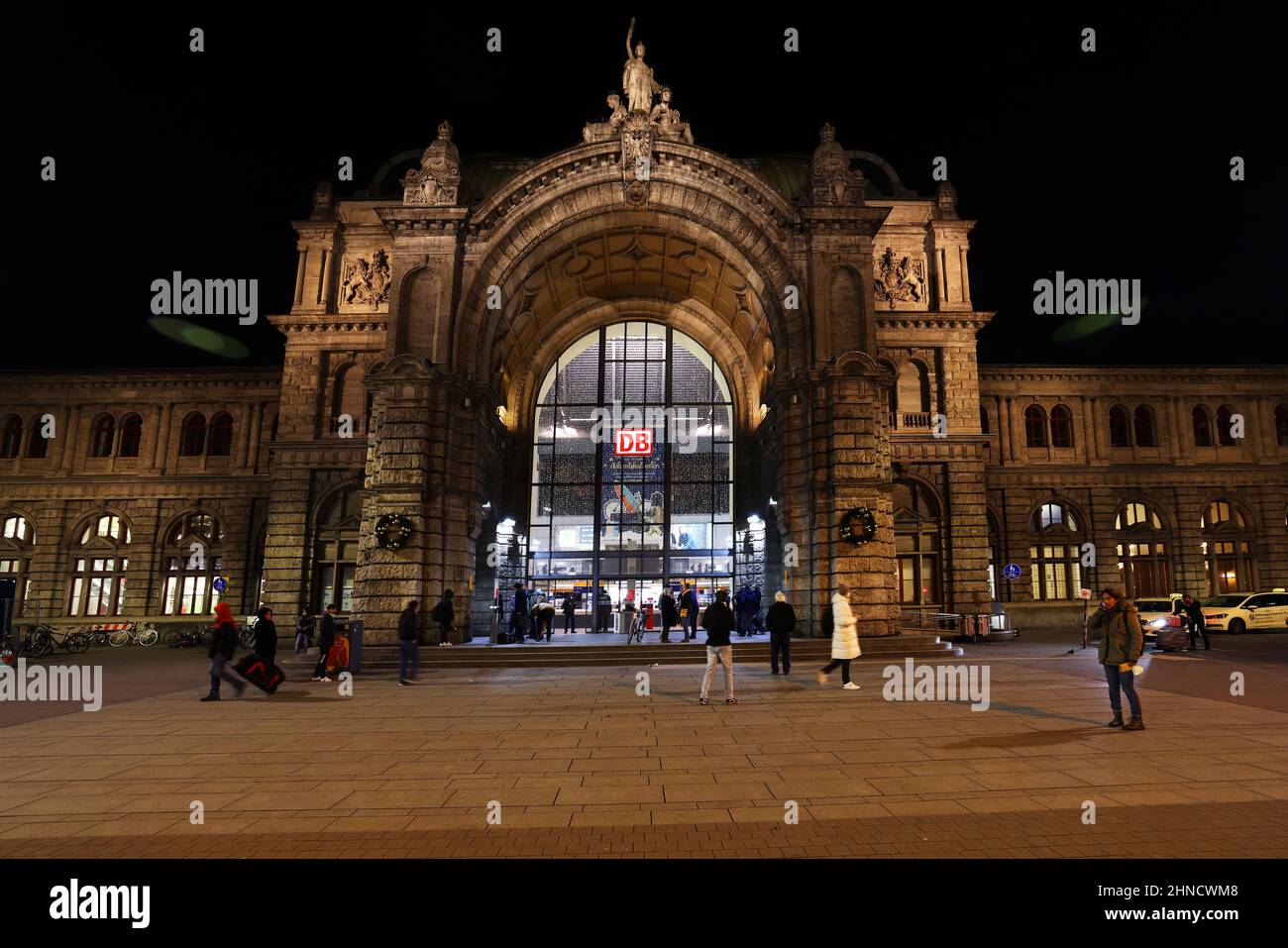 Nürnberg Barock Architektur beim Bahnhof oder Hauptbahnhof in der Innenstadt oder Altstadt von Nürnberg oder Nürnberg, Franken, Bayern Stockfoto