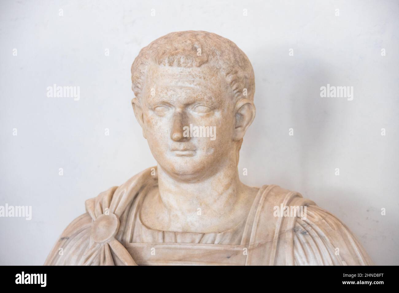 Büste des römischen Imperators Titus, Uffizien, Florenz, Italien Stockfoto