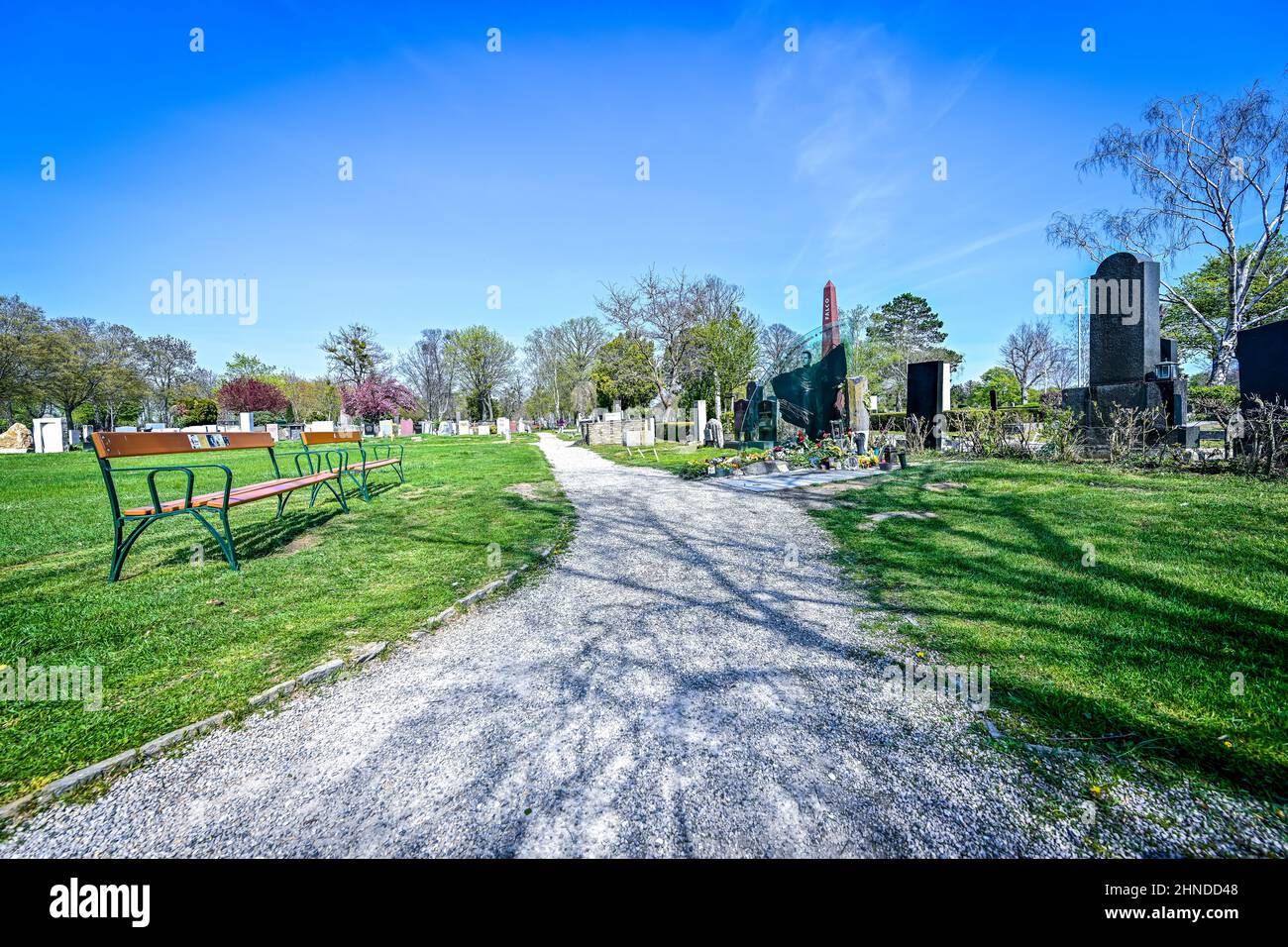 Wiener Zentralfriedhof Stockfoto