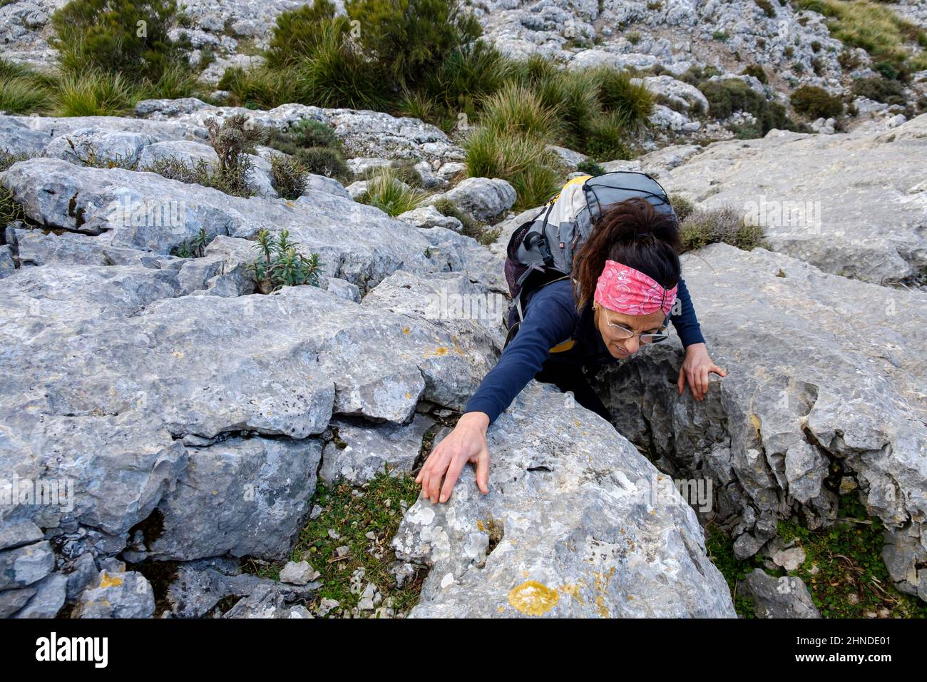 Puig de Ses Vinyes, Escorca, Mallorca, Balearen, Spanien Stockfoto