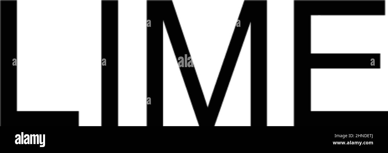 Einfaches Vektorsymbol „Kalk“. Illustration Symbol Design-Vorlage für Web mobile UI-Element. Stock Vektor