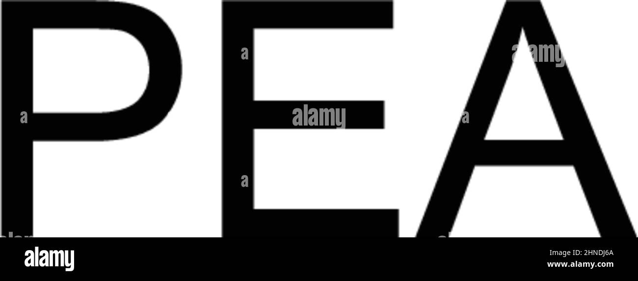 PEA Simple Vector-Symbol. Illustration Symbol Design-Vorlage für Web mobile UI-Element. Stock Vektor