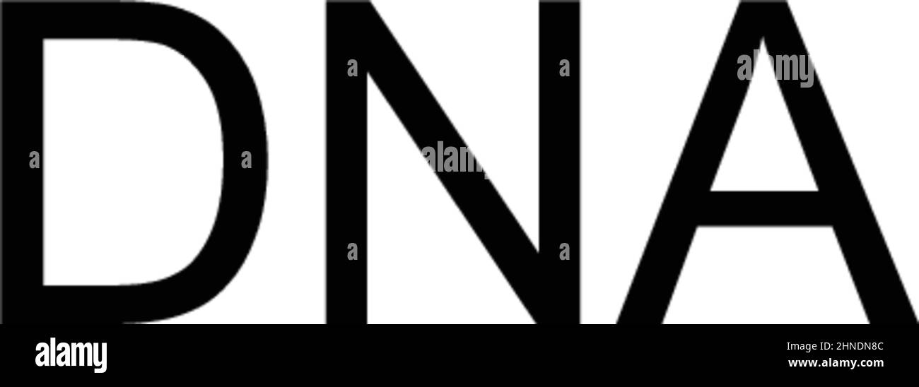 Einfaches DNA-Vektor-Symbol. Illustration Symbol Design-Vorlage für Web mobile UI-Element. Stock Vektor