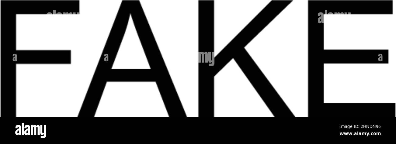 Gefälschtes einfaches Vektorsymbol. Illustration Symbol Design-Vorlage für Web mobile UI-Element. Stock Vektor