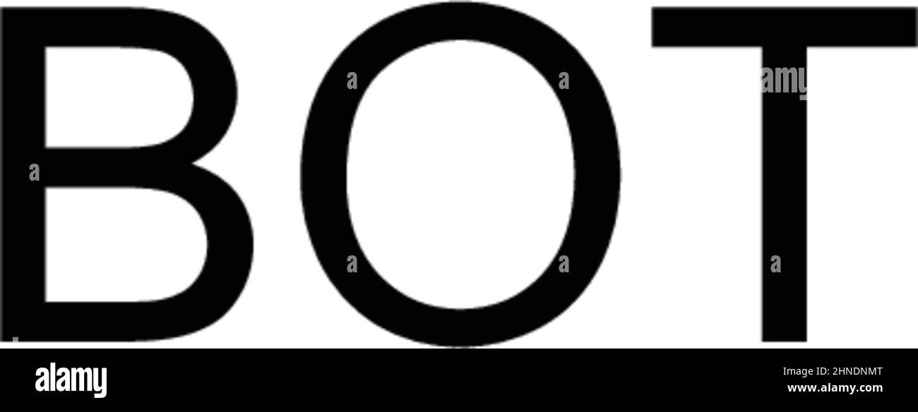 Bot einfaches Vektorsymbol. Illustration Symbol Design-Vorlage für Web mobile UI-Element. Stock Vektor