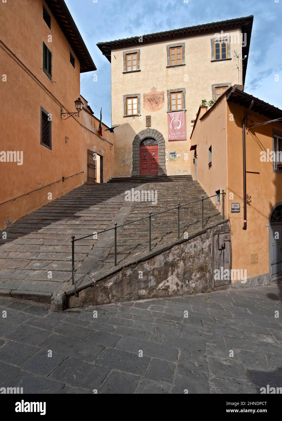 Fucecchio, Firenzano, Italien - 2015, April 21:im Palazzo Corsini befindet sich das Bürgermuseum. Stockfoto