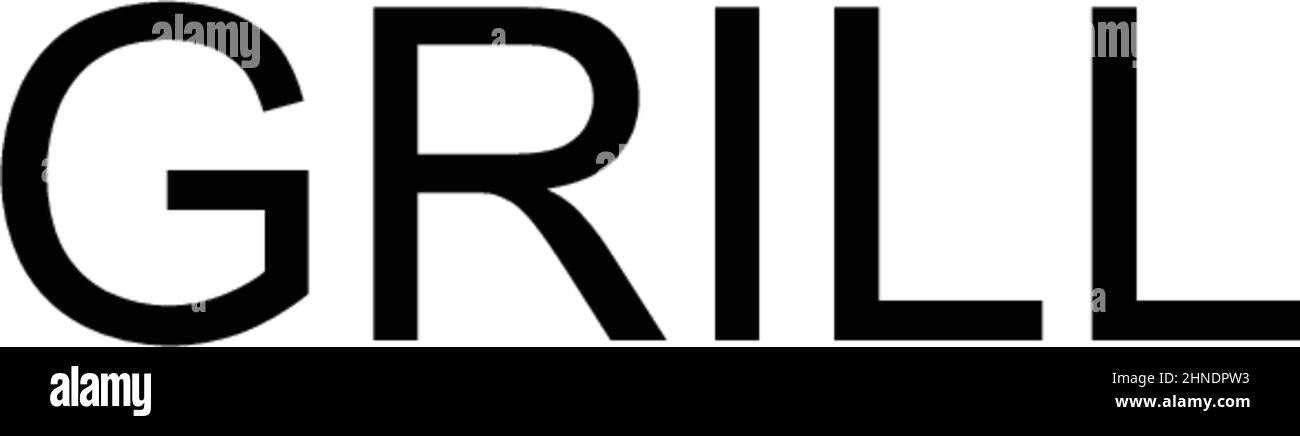 Einfaches Vektorsymbol Grill. Illustration Symbol Design-Vorlage für Web mobile UI-Element. Stock Vektor