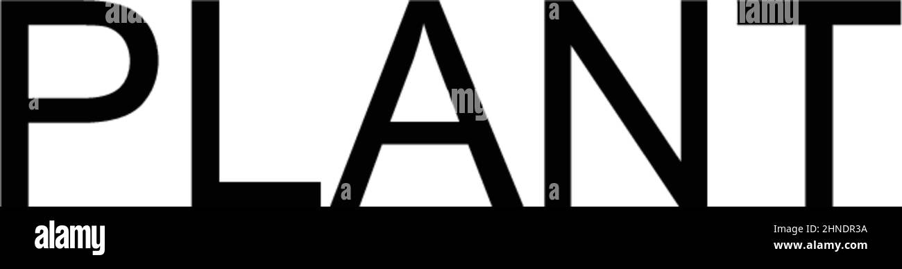 Einfaches Vektorsymbol der Pflanze. Illustration Symbol Design-Vorlage für Web mobile UI-Element. Stock Vektor