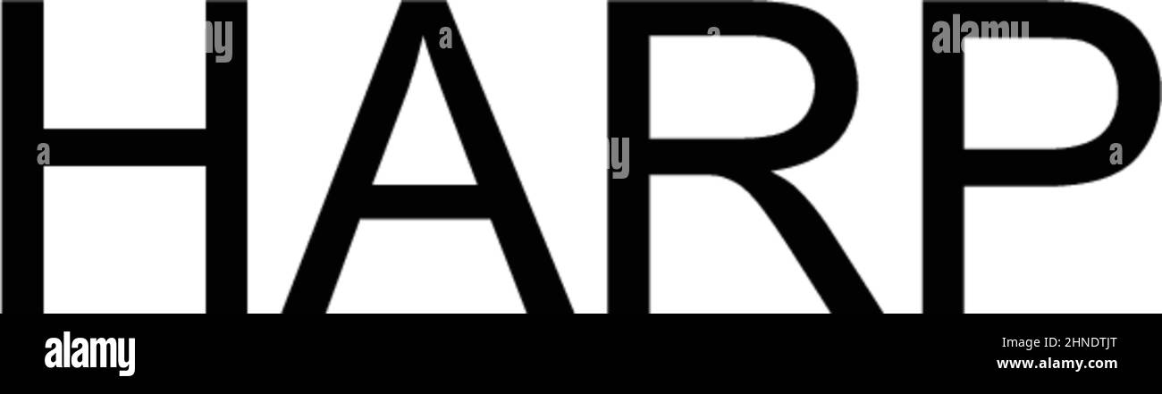 Einfaches Vektorsymbol Harp. Illustration Symbol Design-Vorlage für Web mobile UI-Element. Stock Vektor