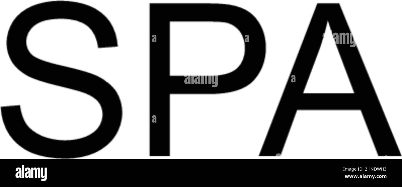 Einfaches Vektor-Symbol für SPA. Illustration Symbol Design-Vorlage für Web mobile UI-Element. Stock Vektor