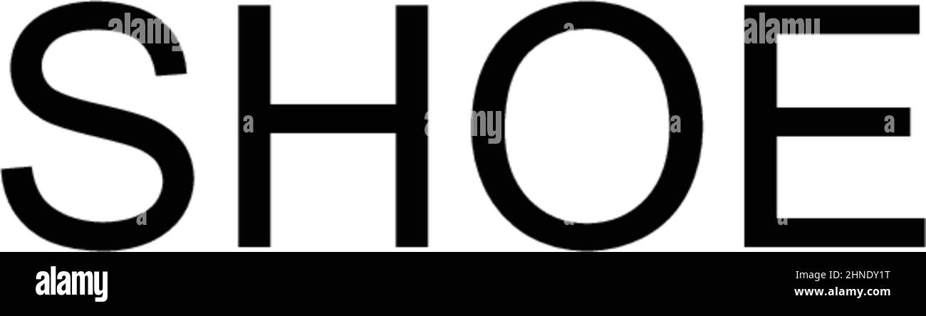 Einfaches Vektorsymbol für Schuhe. Illustration Symbol Design-Vorlage für Web mobile UI-Element. Stock Vektor