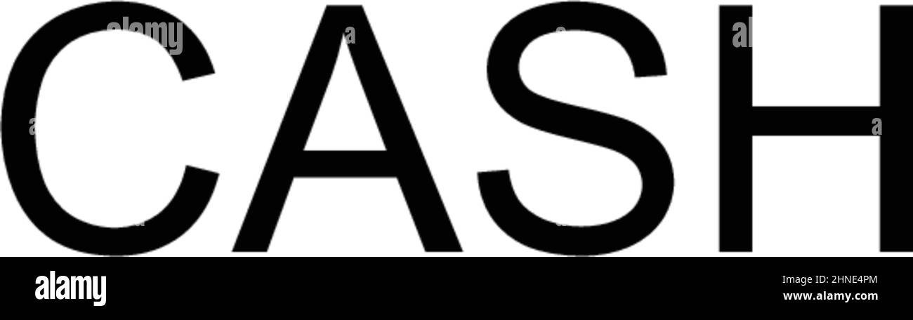 Einfaches Vektor-Symbol für Bargeld. Illustration Symbol Design-Vorlage für Web mobile UI-Element. Stock Vektor