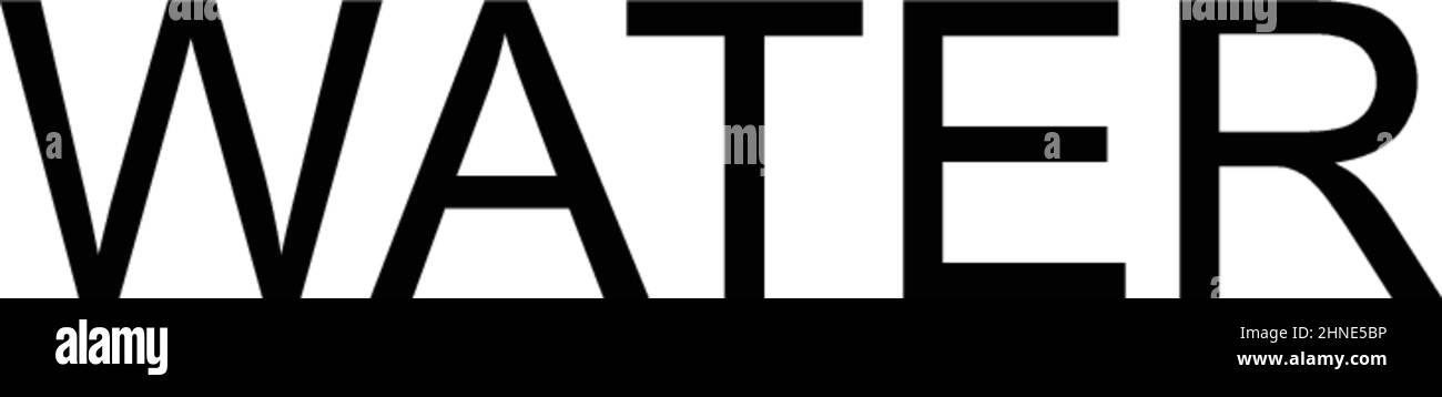 Einfaches Vektorsymbol für Wasser. Illustration Symbol Design-Vorlage für Web mobile UI-Element. Stock Vektor