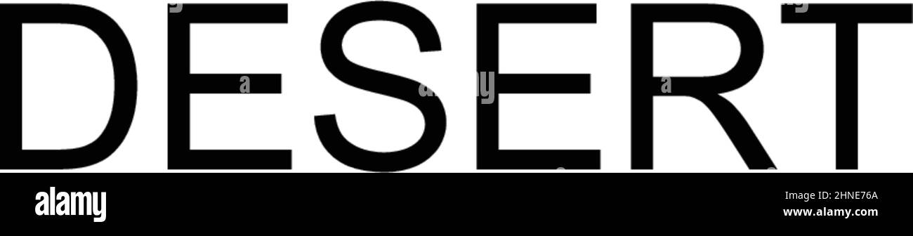 Wüste einfaches Vektor-Symbol. Illustration Symbol Design-Vorlage für Web mobile UI-Element. Stock Vektor