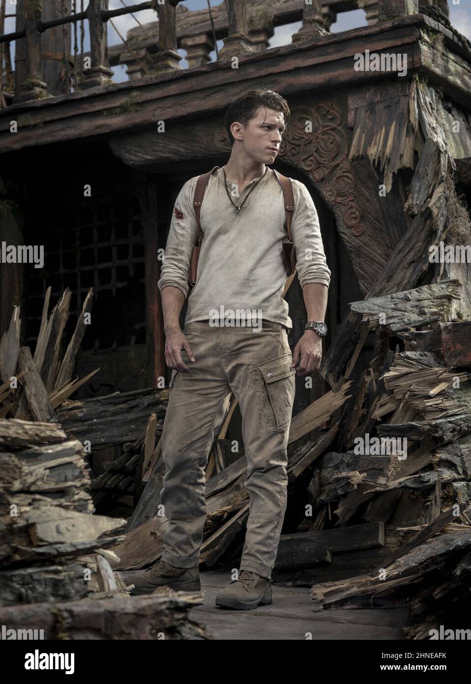 UNCHARTED (2022) TOM HOLLAND RUBEN FLEISCHER (DIR) SONY BILDER/MOVIESTORE KOLLEKTION Stockfoto