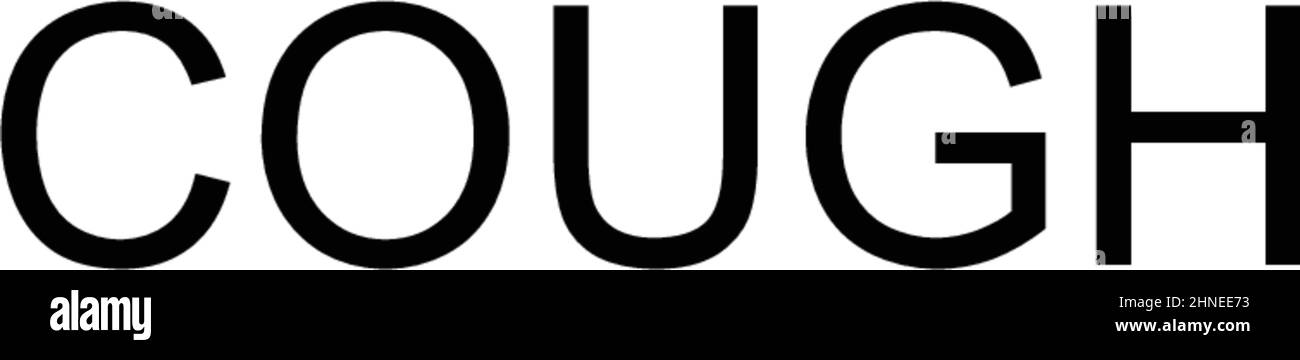 Einfaches Vektor-Symbol für Husten. Illustration Symbol Design-Vorlage für Web mobile UI-Element. Stock Vektor