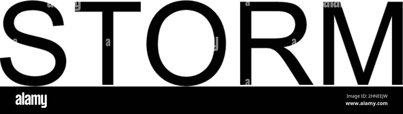 Einfaches Vektorsymbol „Sturm“. Illustration Symbol Design-Vorlage für Web mobile UI-Element. Stock Vektor