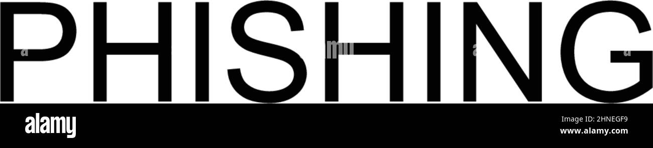 Einfaches Vektorsymbol für Phishing. Illustration Symbol Design-Vorlage für Web mobile UI-Element. Stock Vektor