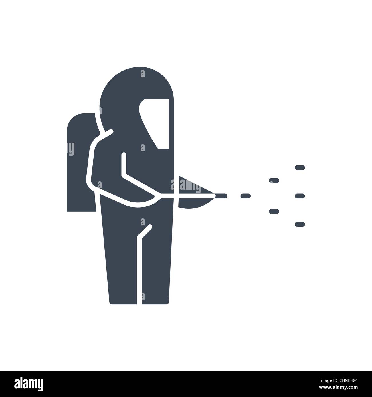 Symbol für desinfizierende Vektorglyphen Stock Vektor