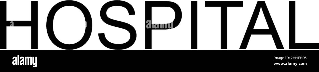 Einfaches Vektorsymbol Krankenhaus. Illustration Symbol Design-Vorlage für Web mobile UI-Element. Stock Vektor