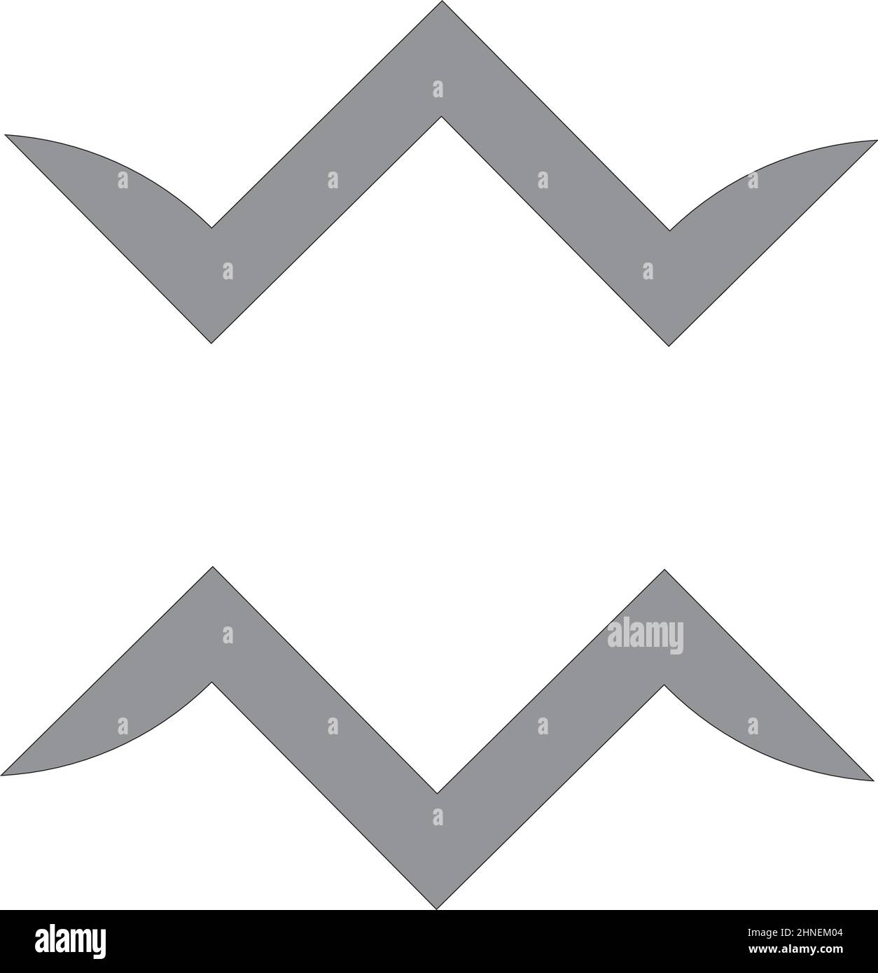 Vektorgrafiken mit einer grauen, abstrakten Form, die verwendet werden kann lago Logo, Marke. Stock Vektor