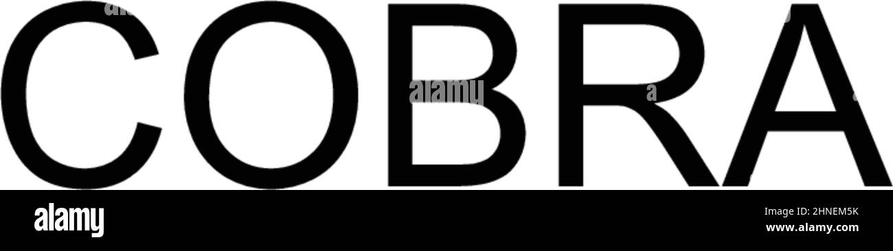 Einfaches VektorSymbol für Cobra. Illustration Symbol DesignVorlage