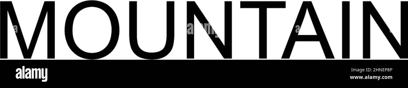 Einfaches Vektor-Symbol für Berge. Illustration Symbol Design-Vorlage für Web mobile UI-Element. Stock Vektor