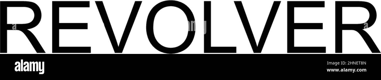 Einfaches Vektorsymbol „Revolver“. Illustration Symbol Design-Vorlage für Web mobile UI-Element. Stock Vektor