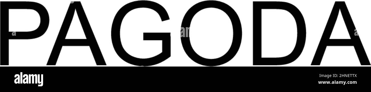 Einfaches Vektorsymbol für Pagoden. Illustration Symbol Design-Vorlage für Web mobile UI-Element. Stock Vektor