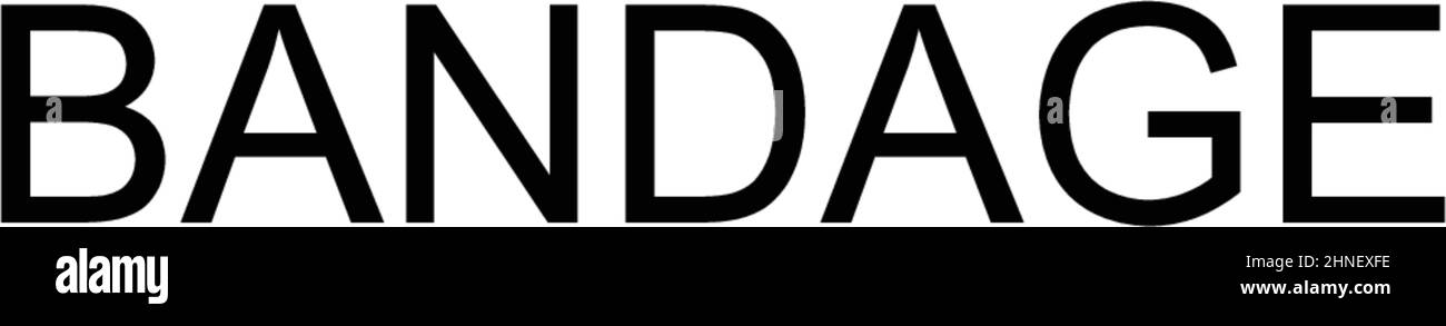 Einfaches Vektor-Symbol für die Bandage. Illustration Symbol Design-Vorlage für Web mobile UI-Element. Stock Vektor