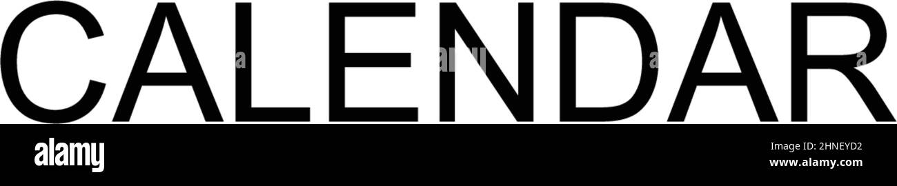 Einfaches Vektorsymbol für Kalender. Illustration Symbol Design-Vorlage für Web mobile UI-Element. Stock Vektor