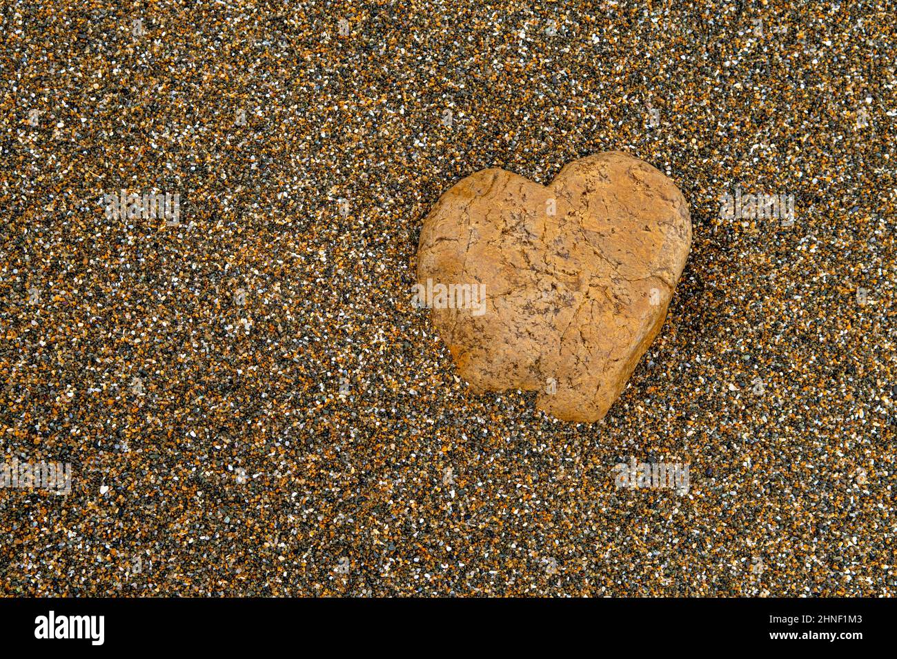 Strand-Herz Stockfoto