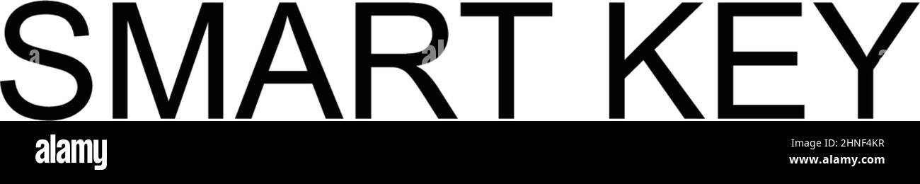 Einfaches Vektorsymbol für Smart Key. Illustration Symbol Design-Vorlage für Web mobile UI-Element. Stock Vektor