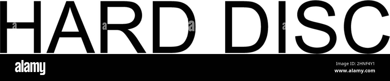 Einfaches Vektor-Symbol der Festplatte. Illustration Symbol Design-Vorlage für Web mobile UI-Element. Stock Vektor