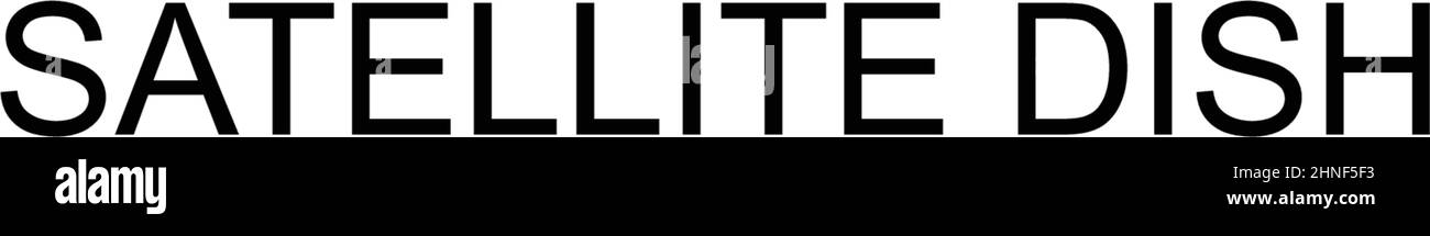 Einfaches Vektorsymbol für Satellitenschüssel. Illustration Symbol Design-Vorlage für Web mobile UI-Element. Stock Vektor