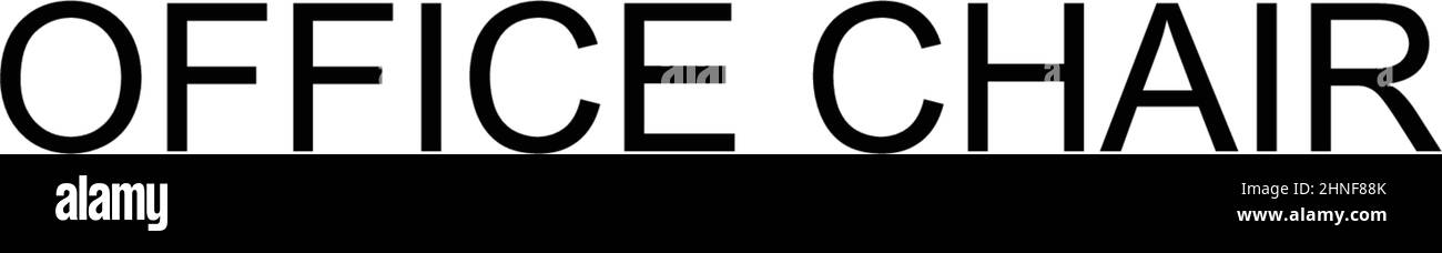 Bürostuhl einfaches Vektor-Symbol. Illustration Symbol Design-Vorlage für Web mobile UI-Element. Stock Vektor