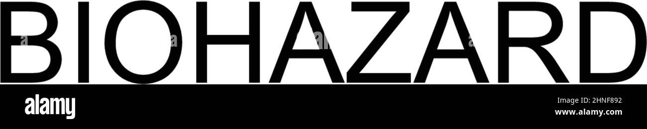 Einfaches Vektorsymbol für Biohazard. Illustration Symbol Design-Vorlage für Web mobile UI-Element. Stock Vektor