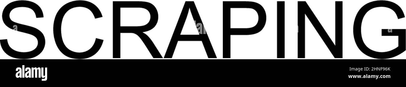 Einfaches Vektorsymbol wird geschabt. Illustration Symbol Design-Vorlage für Web mobile UI-Element. Stock Vektor