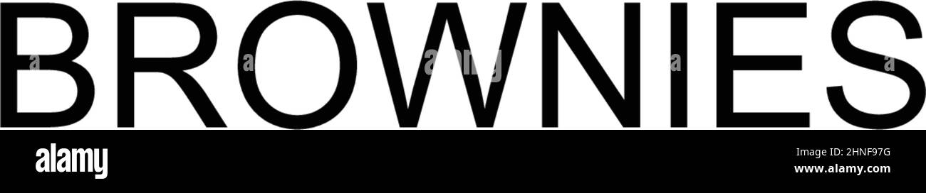 Brownies einfaches Vektorsymbol. Illustration Symbol Design-Vorlage für Web mobile UI-Element. Stock Vektor