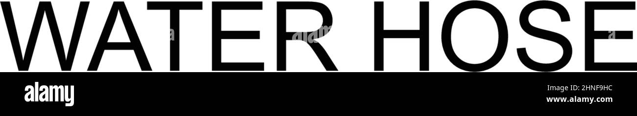 Einfaches Vektorsymbol für Wasserschlauch. Illustration Symbol Design-Vorlage für Web mobile UI-Element. Stock Vektor