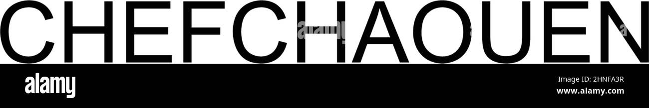 Einfaches Vektor-Symbol von Chefchaouen. Illustration Symbol Design-Vorlage für Web mobile UI-Element. Stock Vektor